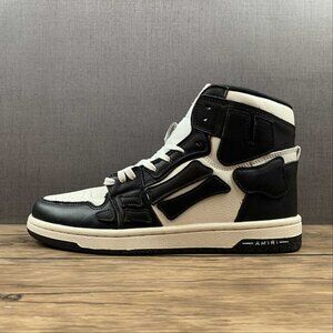 AMIRI Skeleton High Skel top Black And White Unisex Sneakers
